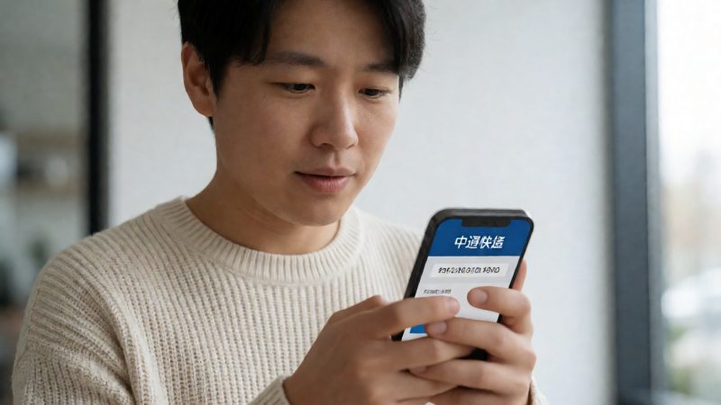 中通快递查询单号 场景参考图
